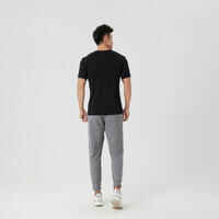 Men's Fitness Jogging Bottoms 500 Essentials - Grey