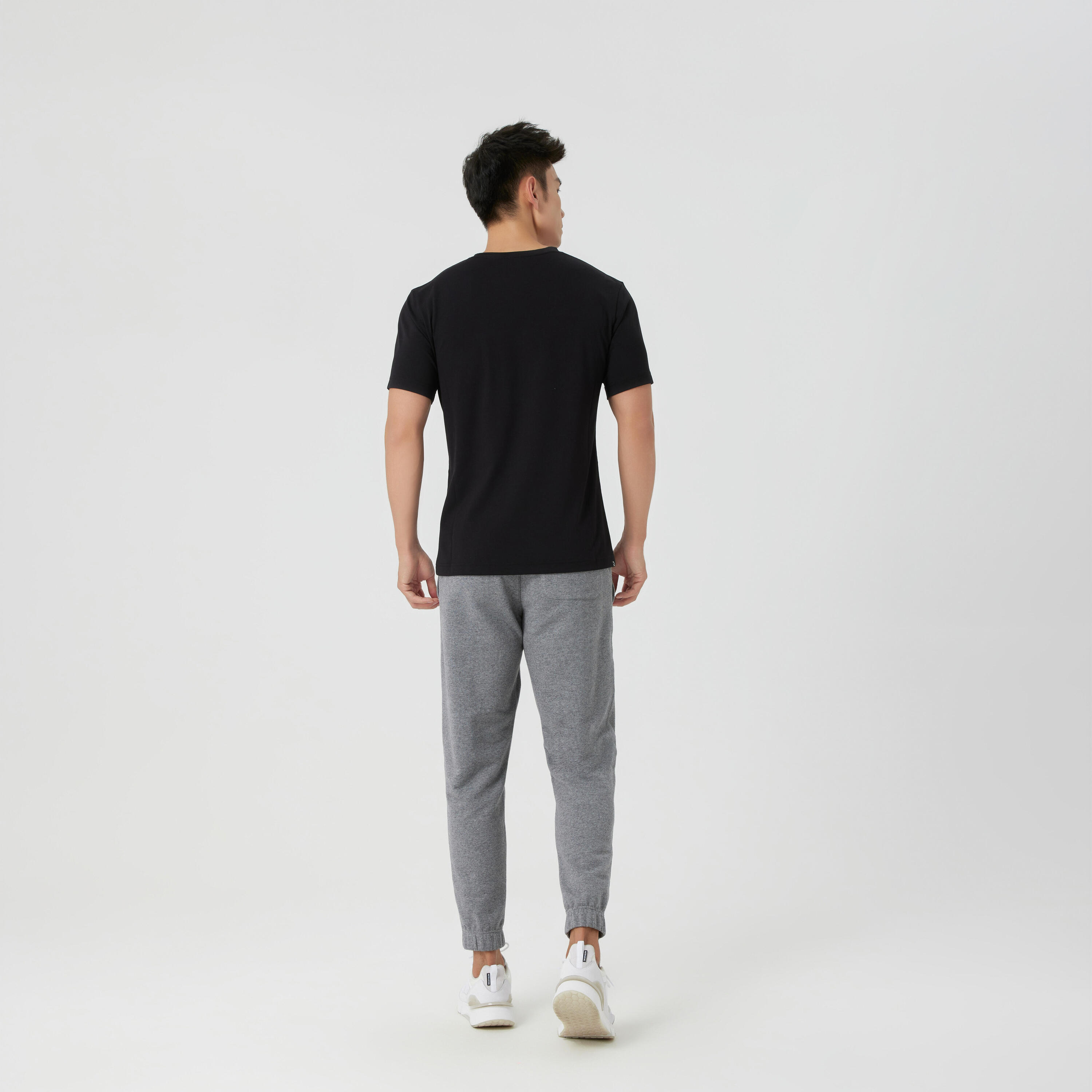Calças de Fitness Corte Regular Homem Cinzento-aço 15/41