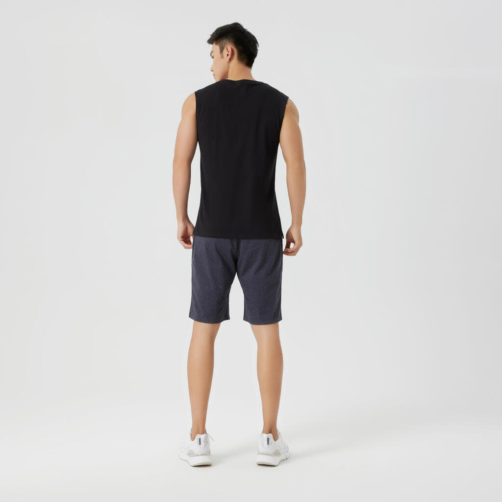 Débardeur extensible Fitness Homme - 500 Blanc