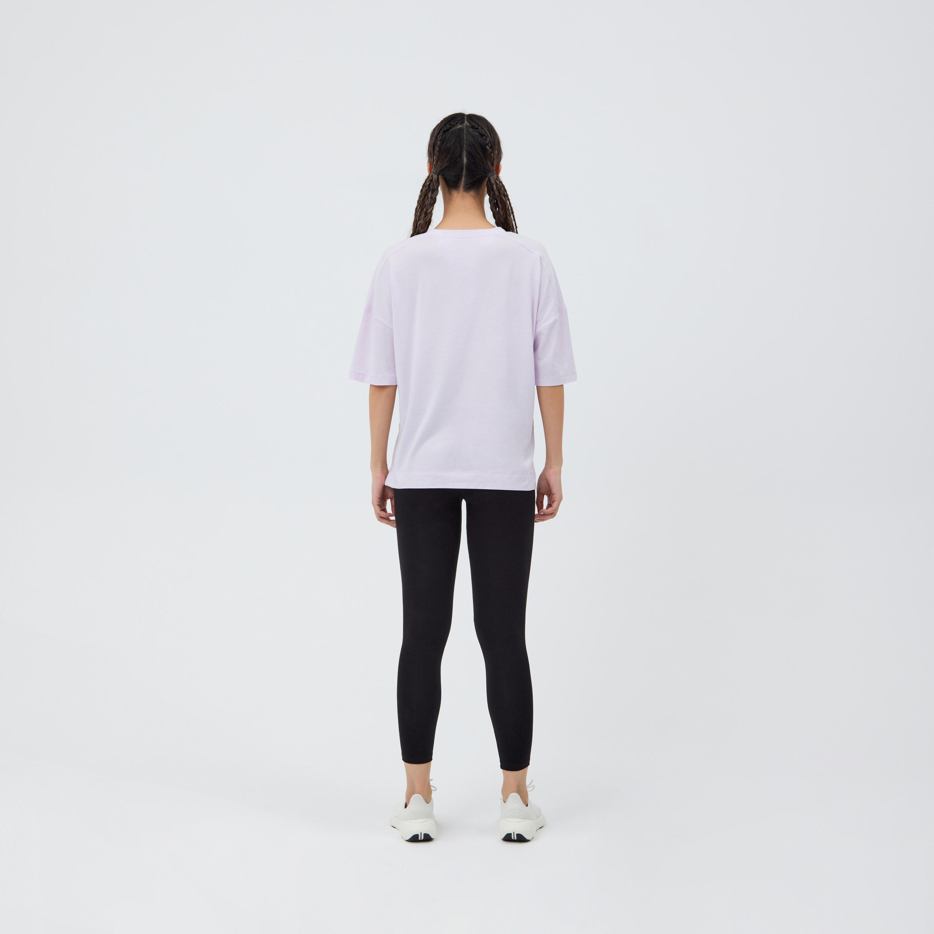 Women's Loose-Fit Fitness T-Shirt 520 - Mauve 4/4