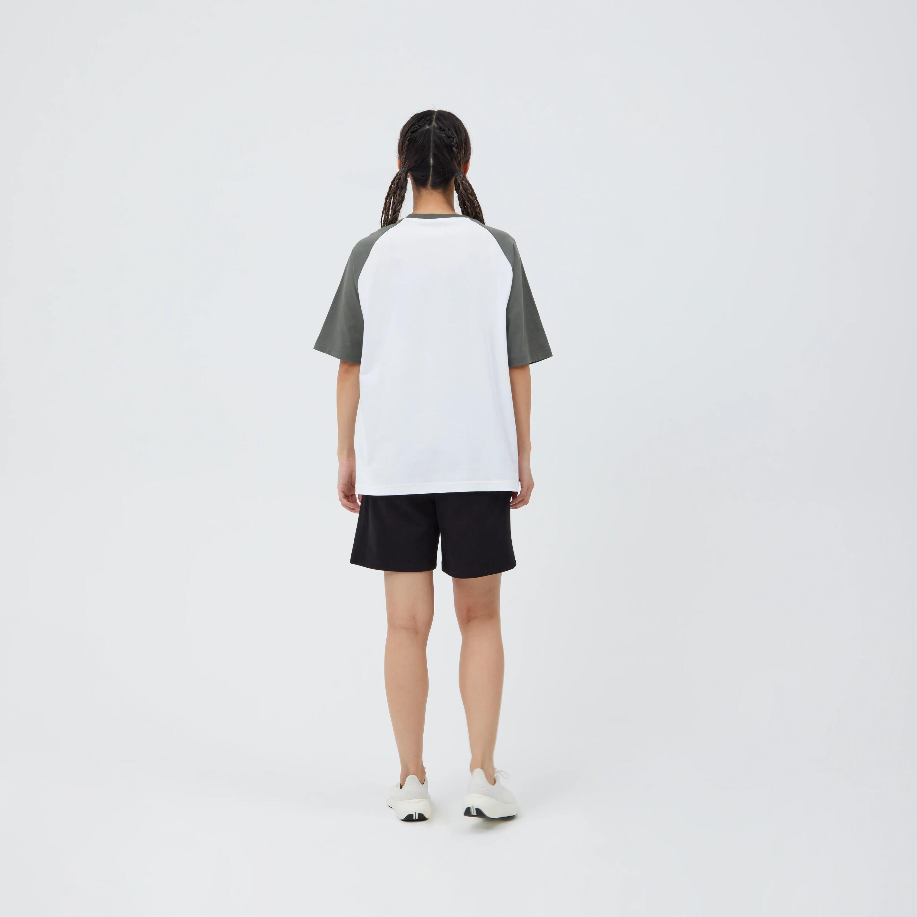 Pantalón Corto Fitness 520 Mujer Negro Pernera Ancha 2/5