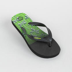 Chanclas playa Niños dedo negro verde