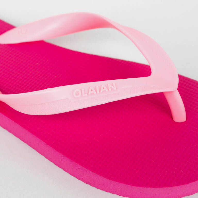 Girls' Flip-Flops - 100 New Pink