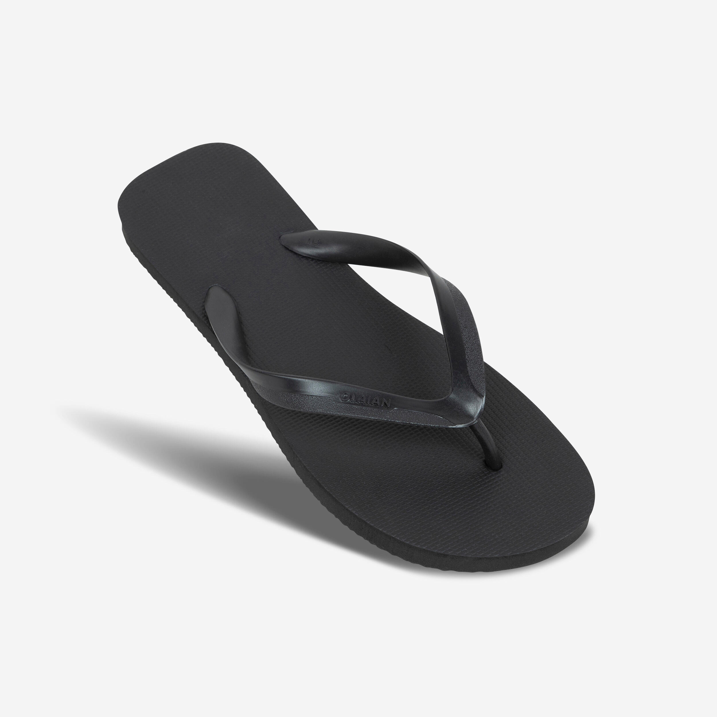 Men's Flip-Flops - 100 Black 1/5