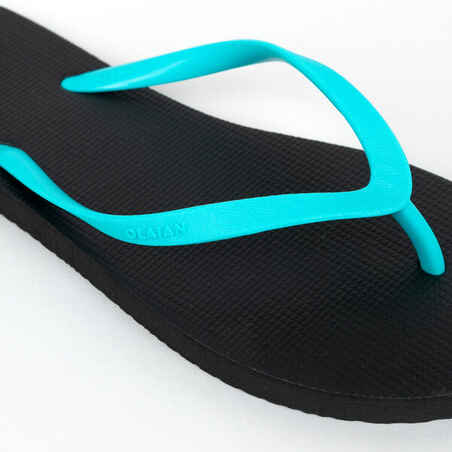 Women's FLIP-FLOPS 100 - Turquoise Black