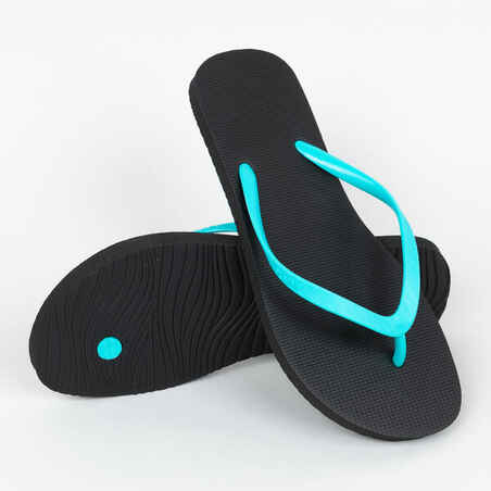 Women's FLIP-FLOPS 100 - Turquoise Black