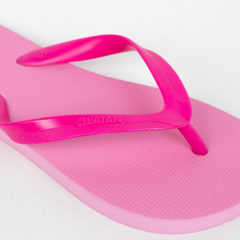 Chanclas playa Niña dedo rosa fucsia