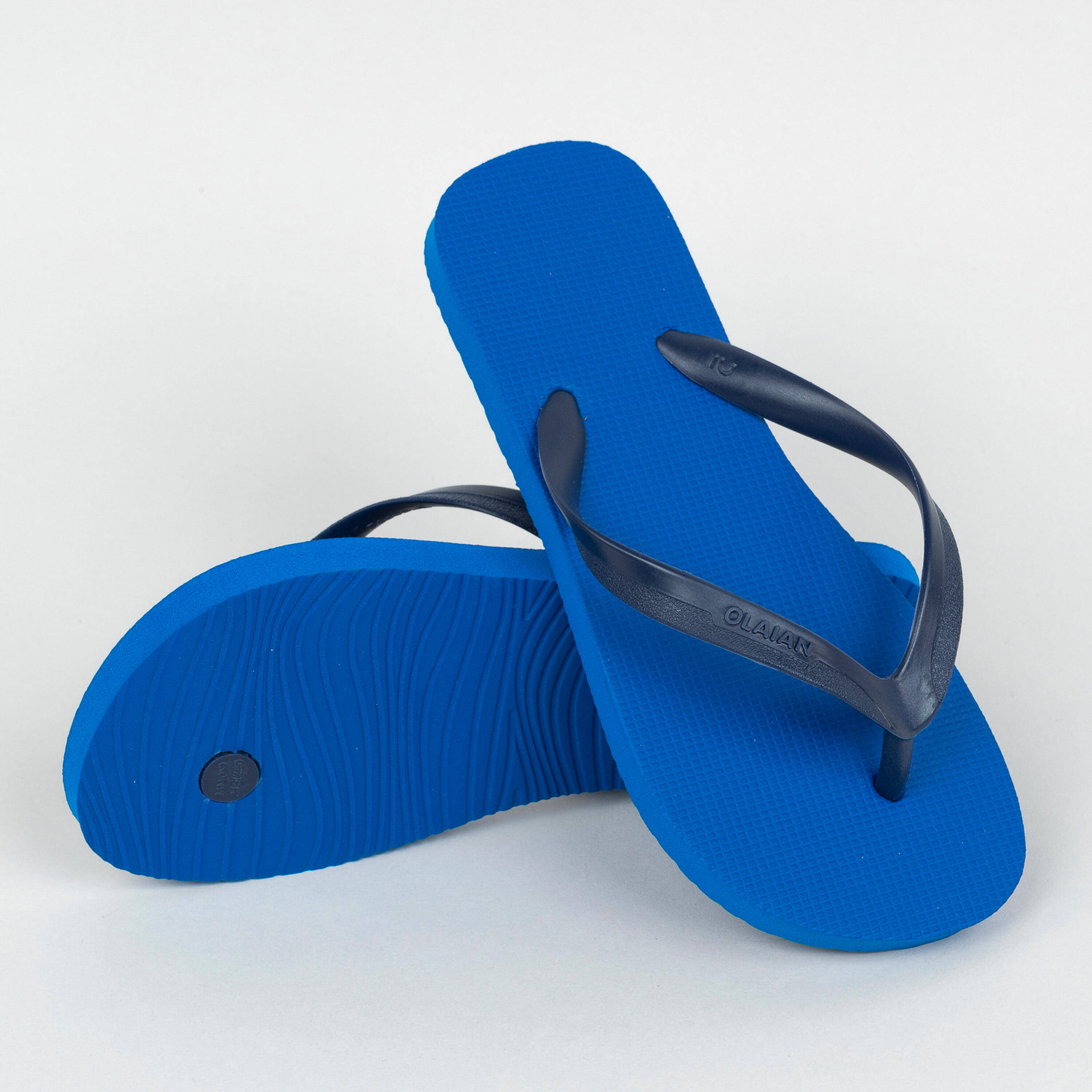 Boys Flip Flops or Slippers 100 Blue -  2