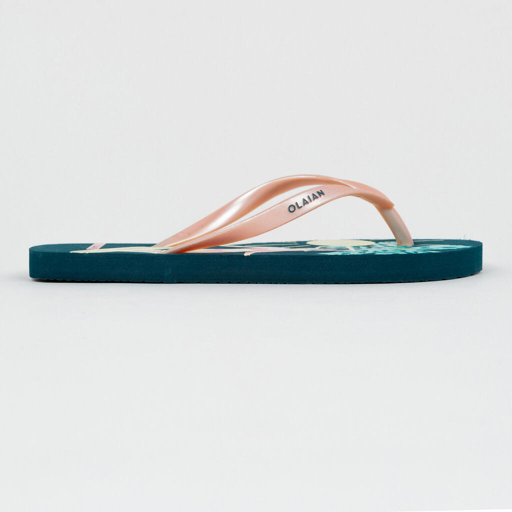 Tongs Fille - 120 Flower turquoise