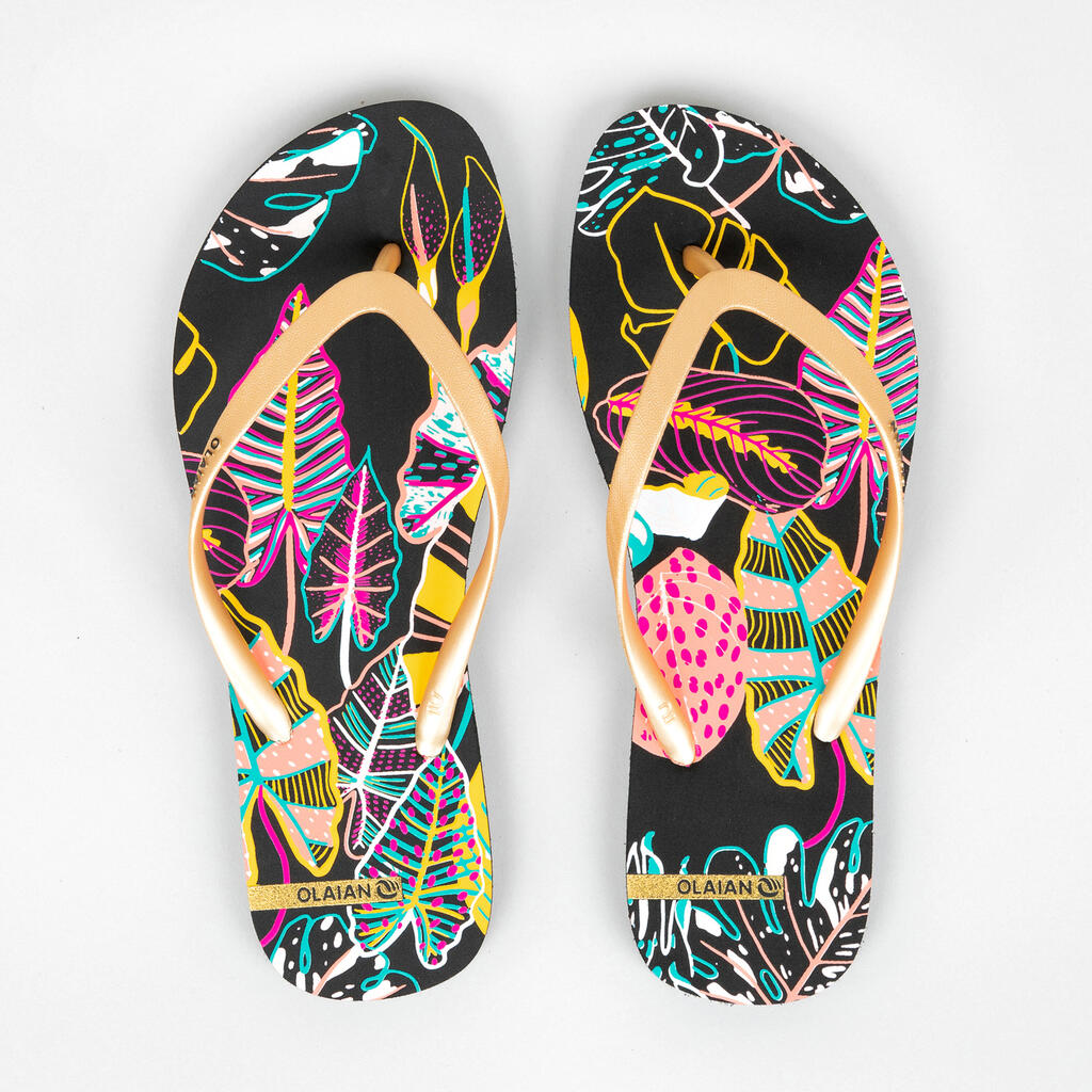 Chanclas de surf blanco con negro para mujer 120 Lila
