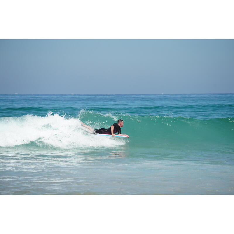 Bodyboard 500 Roz Alb cu leash