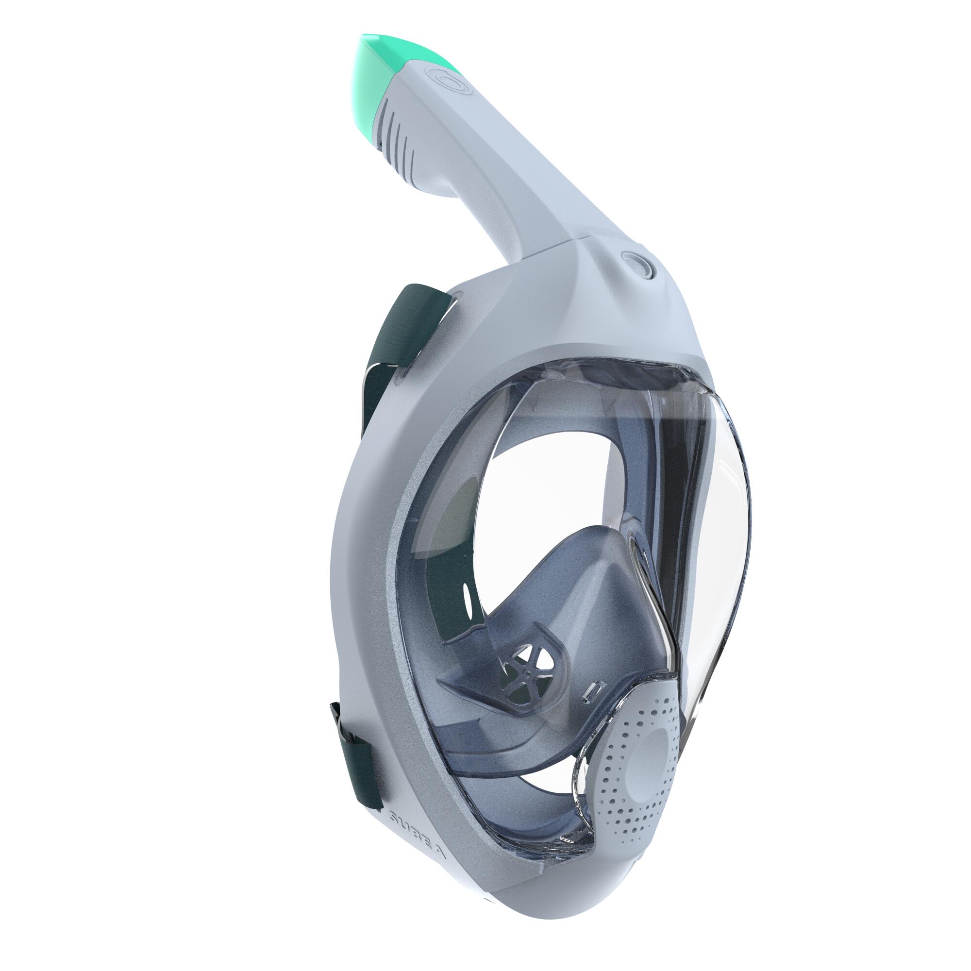 Masque snorkeling surface easybreath + avec valve acoustique > 10 ans - bleu 15/29
