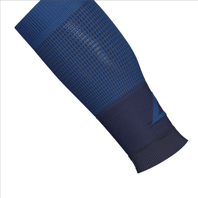 Manchon de compression running KIPRUN 500 bleus