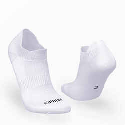 Medias tobilleras invisibles de Running Adulto Kiprun run500 ecodiseño x2 blanco