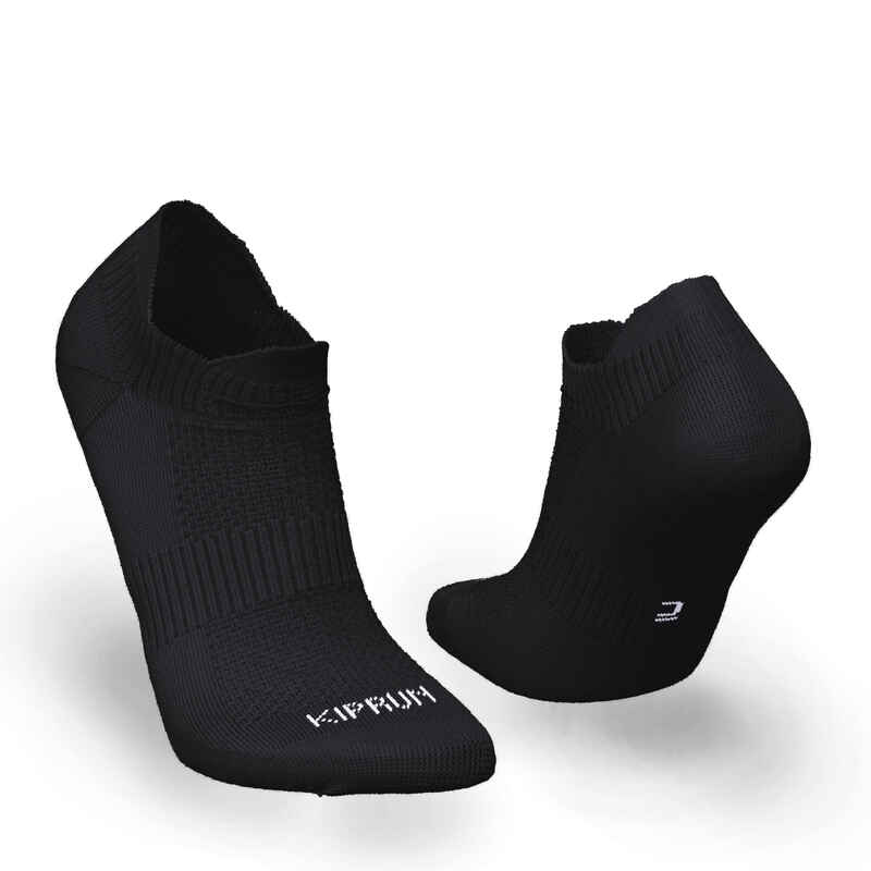 Laufsocken unsichtbar Run 500 Ecodesign schwarz 2 Paar