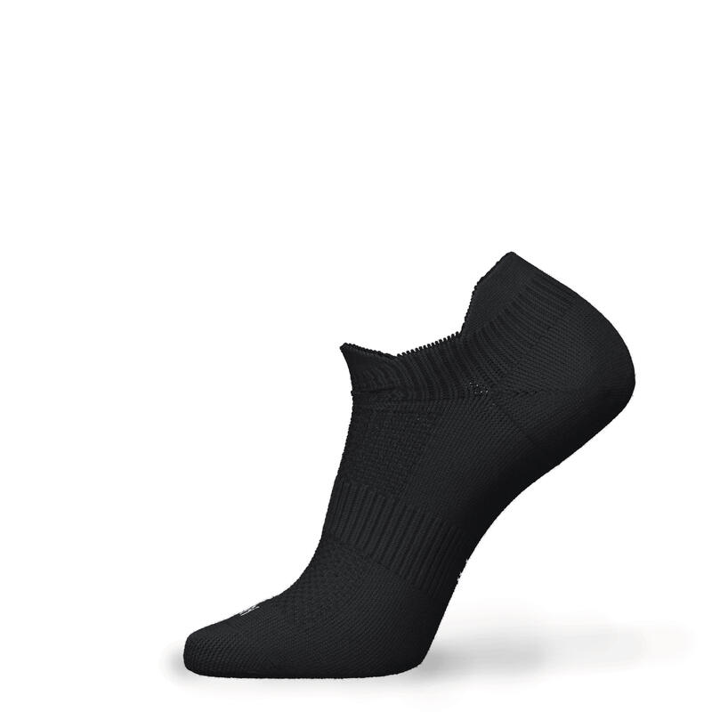 2雙入環保設計隱形跑步襪RUN500 - 黑色