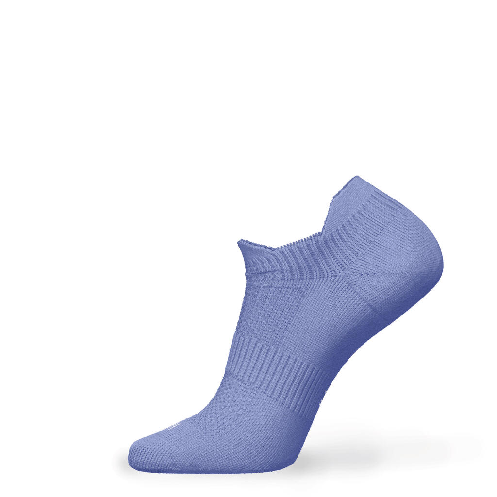 CHAUSSETTES DE RUNNING INVISIBLES RUN500 X2 MAUVES