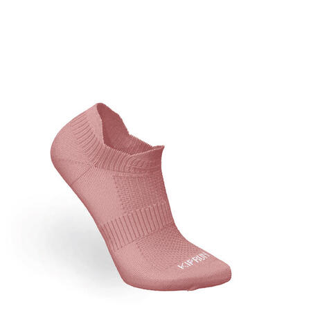 CHAUSSETTES DE RUNNING INVISIBLES RUN500 X2 ROSES