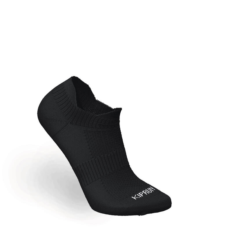 Běžecké ponožky nízké RUN500 černé 2 páry 