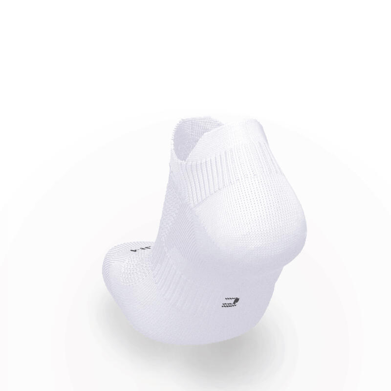 2雙入環保設計隱形跑步襪RUN500 - 白色