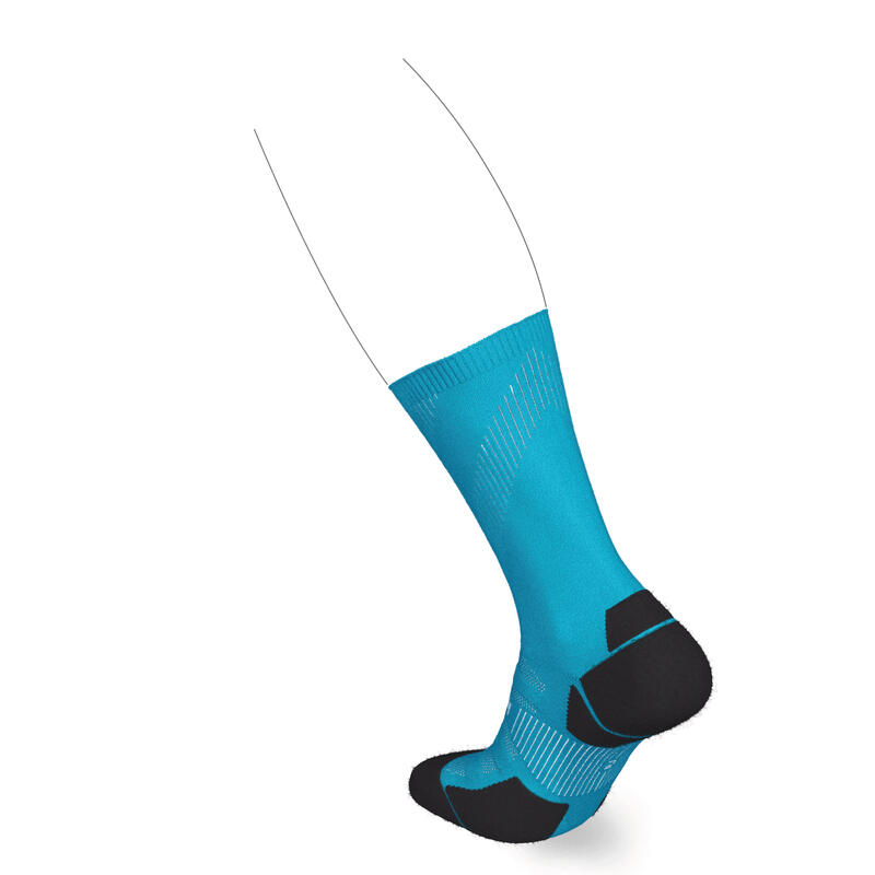 Orta Boy Konçlu Koşu Çorabı - İnce - Mavi - RUN900