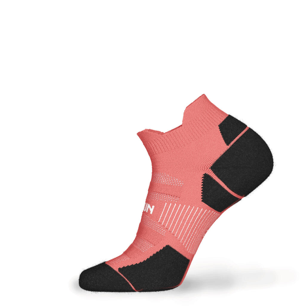 CHAUSSETTES DE RUNNING RUN900 FINES INVISIBLES ROSES