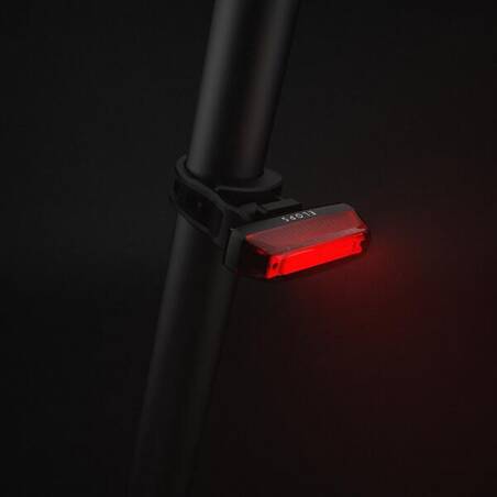 Powerful front and rear USB LED bike light set