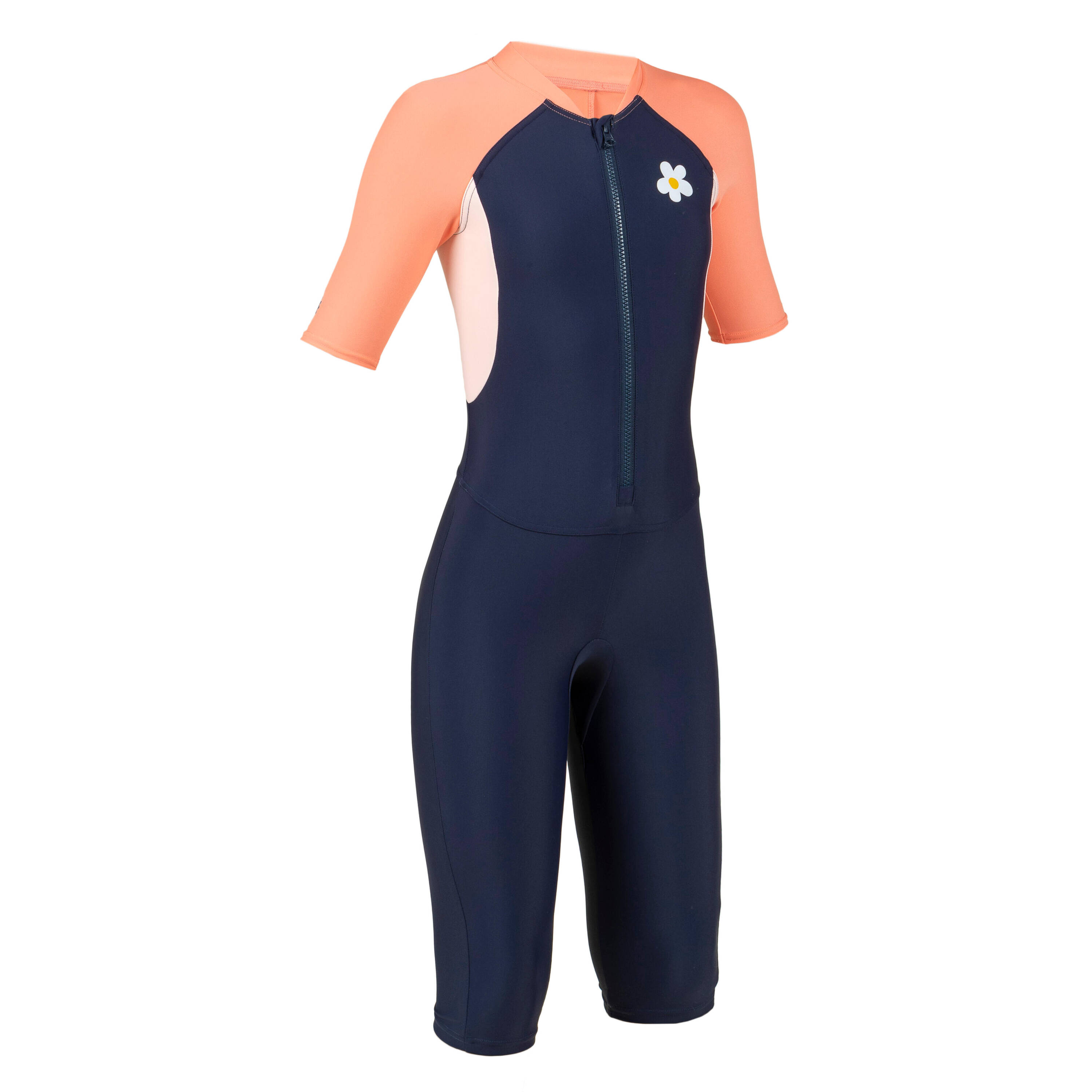 Girls Swimming Shorty Swimsuit Comfortable & Stretchable Blue Pink -  5