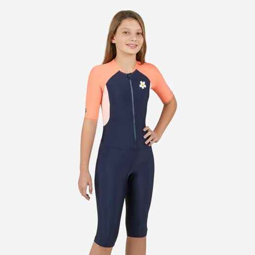 Combinaison natation shorty swim fille 100 marine Décathlon
