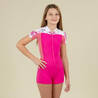 Girls Shorty Swimsuit Una Stretchable & UV Protection Pink
