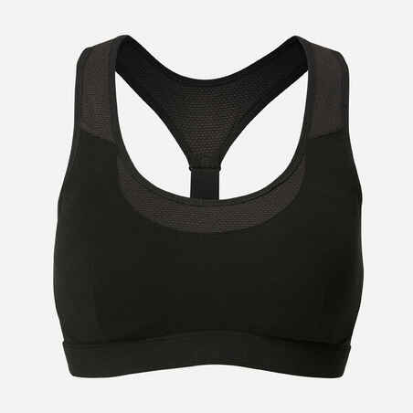 MERINO WOOL BRA - TREK 500 BLACK