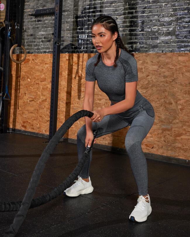 WOMEN’S HIGH-WAISTED SPORTS LEGGINGS WITH PHONE POCKET