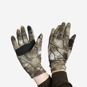 Guantes Caza Solognac 500 Calido Camuflaje Treemetic Tactil Transpirable