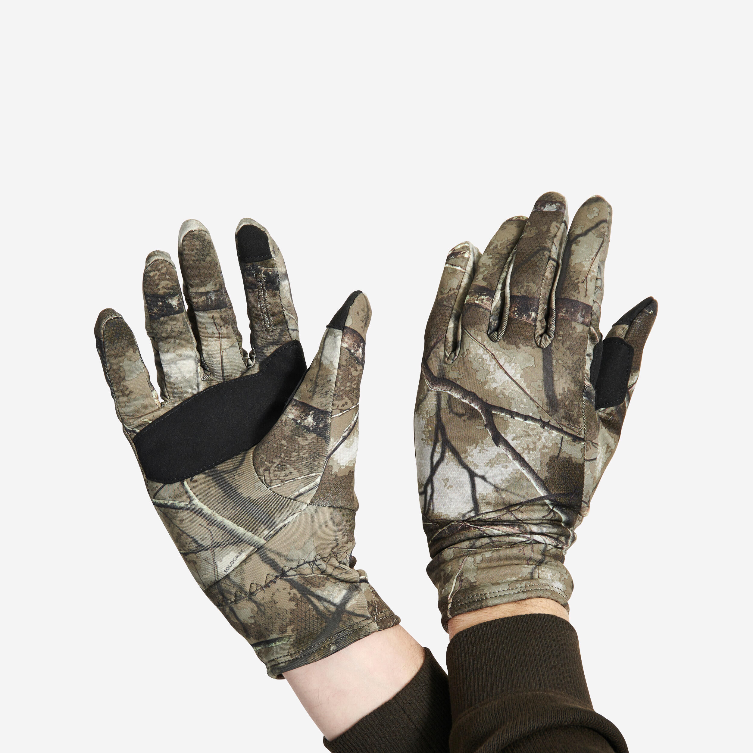 SOLOGNAC WARM GLOVES 500 TREEMETIC