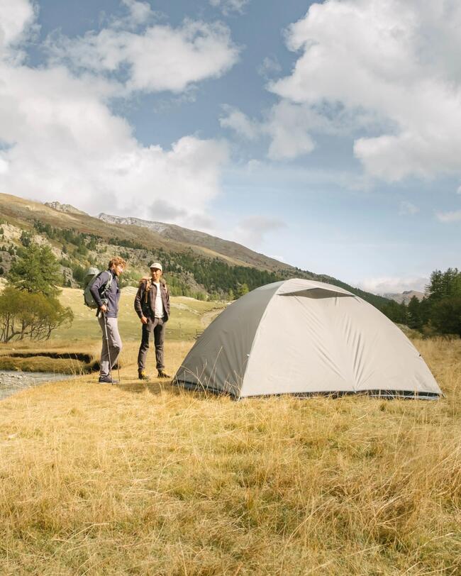 Tenda ad archi campeggio MH100 grigia | 4 posti