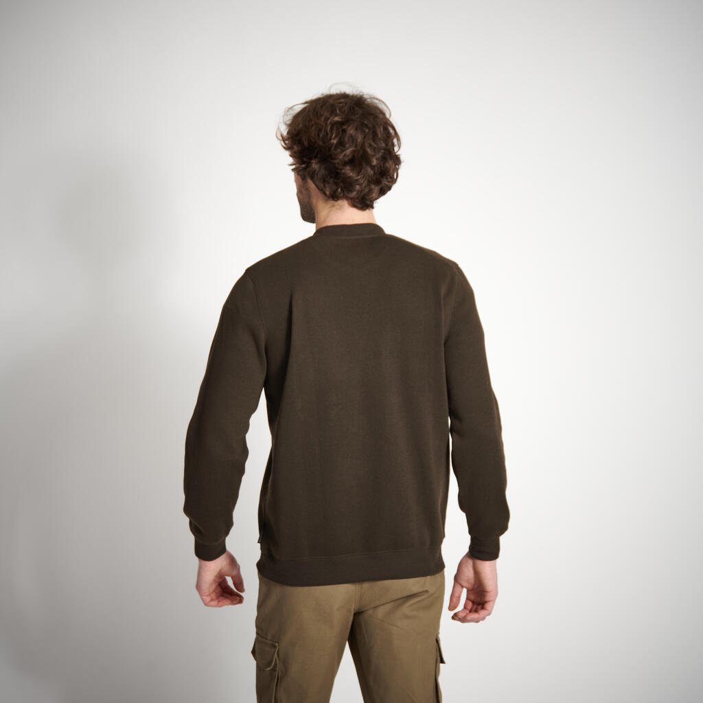 Lovački pulover 100 smeđi