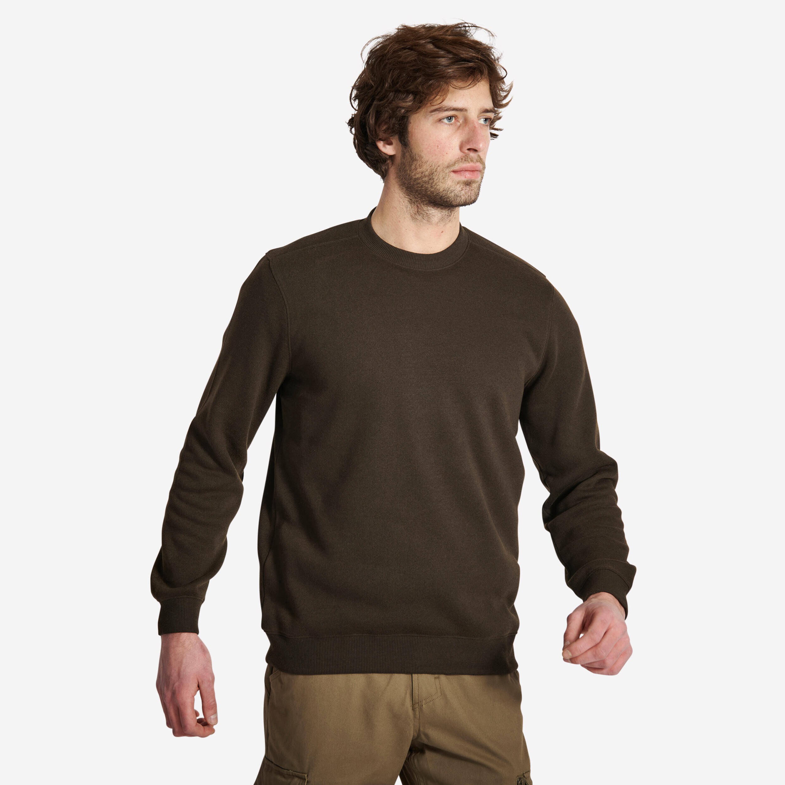 Men Pullover Sweater SG100 - Brown -  1