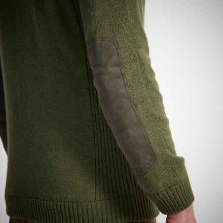 Windproof Wool Pullover - Green