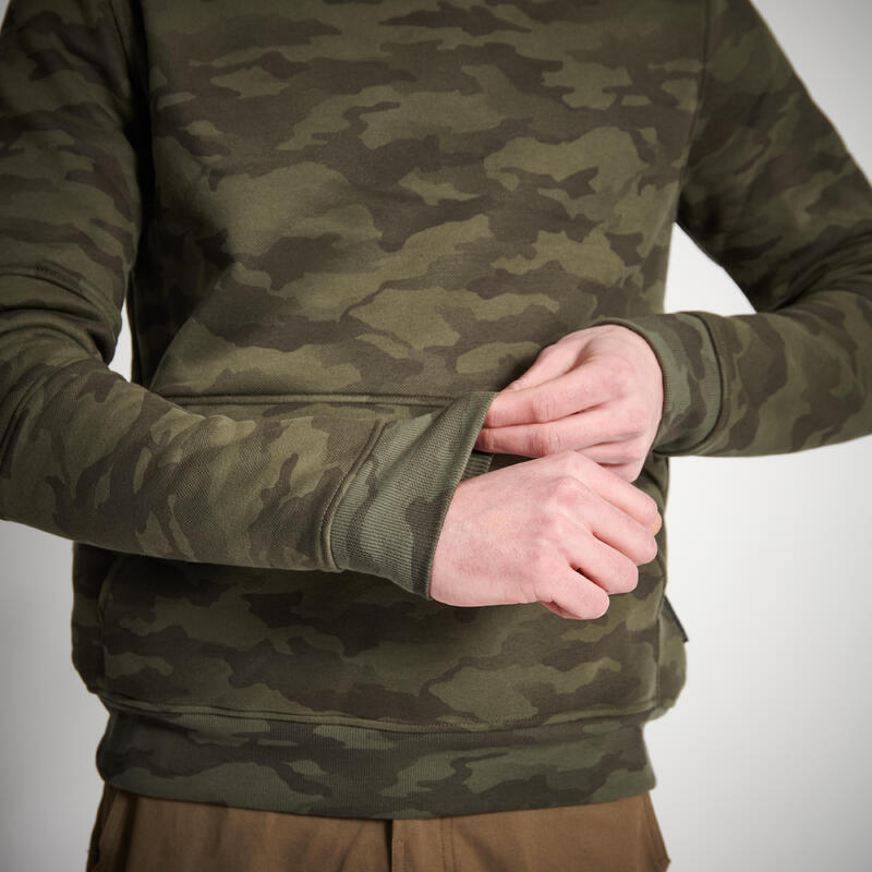 Bluza outdoor z kapturem Solognac 500 Camo Halftone