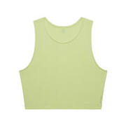 Women's Cardio Fitness Cropped Tank Top - Yellow