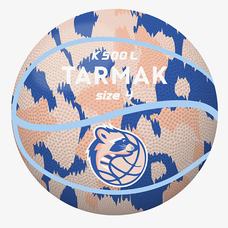 Dětský basketbalový míč velikost 4 K500 růžovo-modrý 