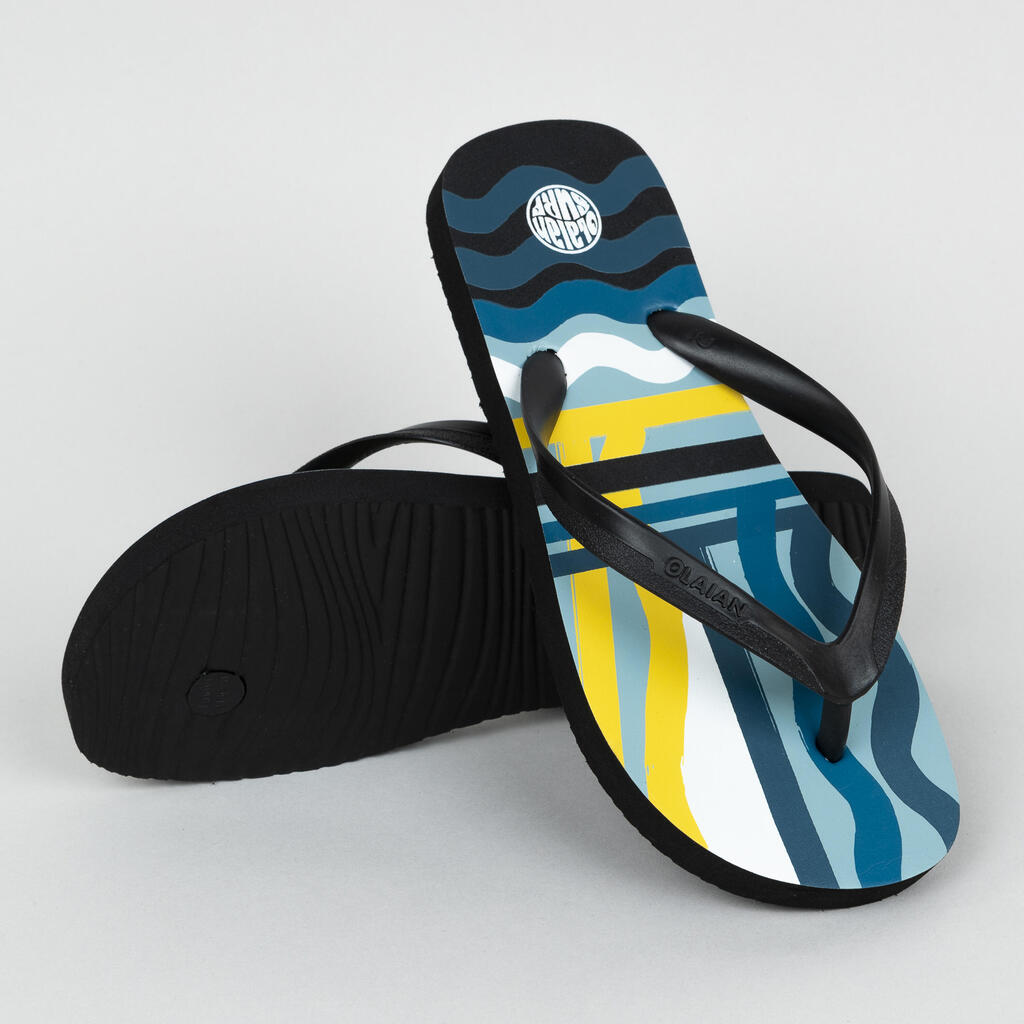 Boy's flip-flops -120 Paper black red