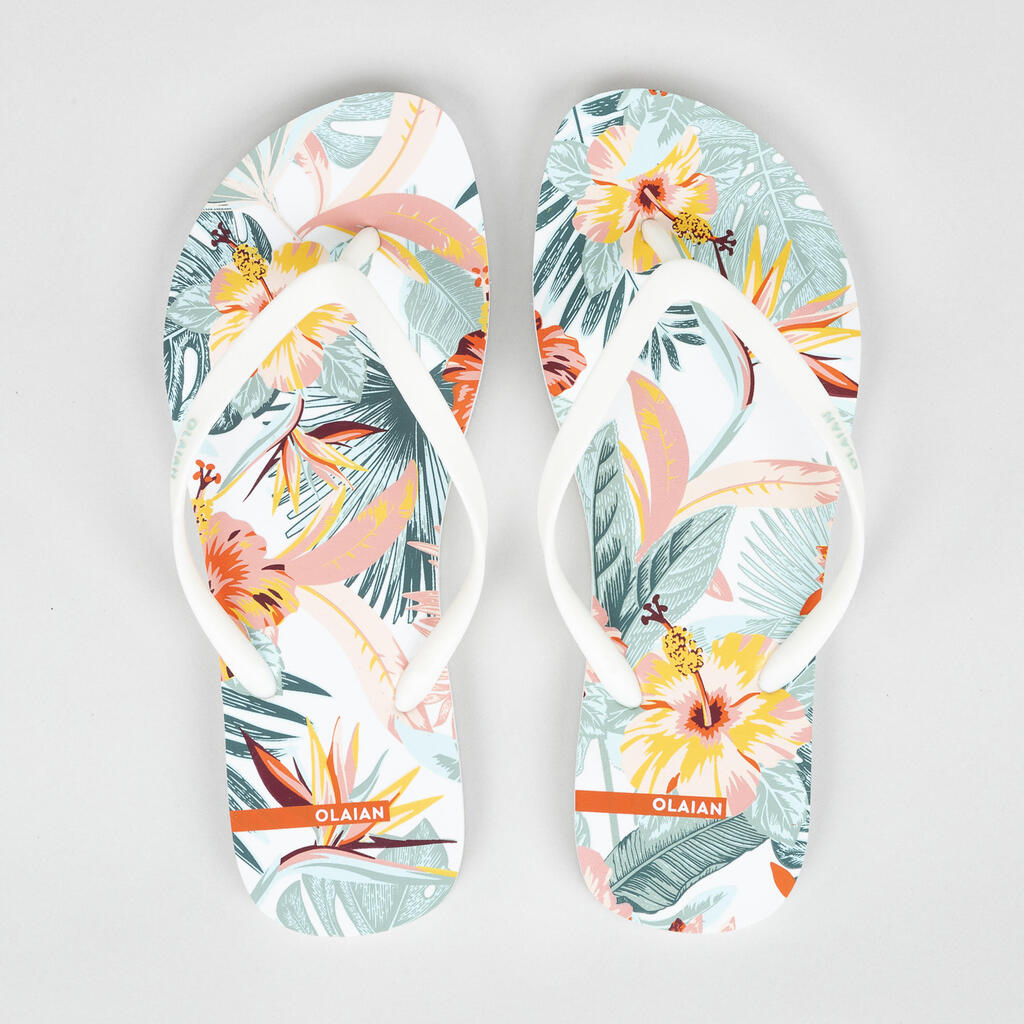 Women's flip-flops - 120 Lila black white