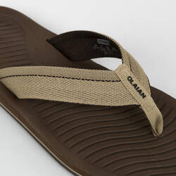 Men's Flip-Flops 500 - Brown