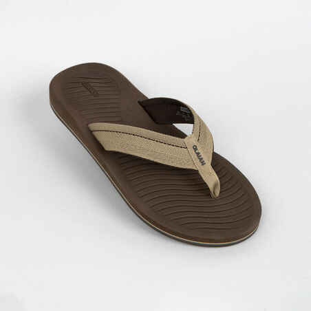 Men's Flip-Flops 500 - Brown