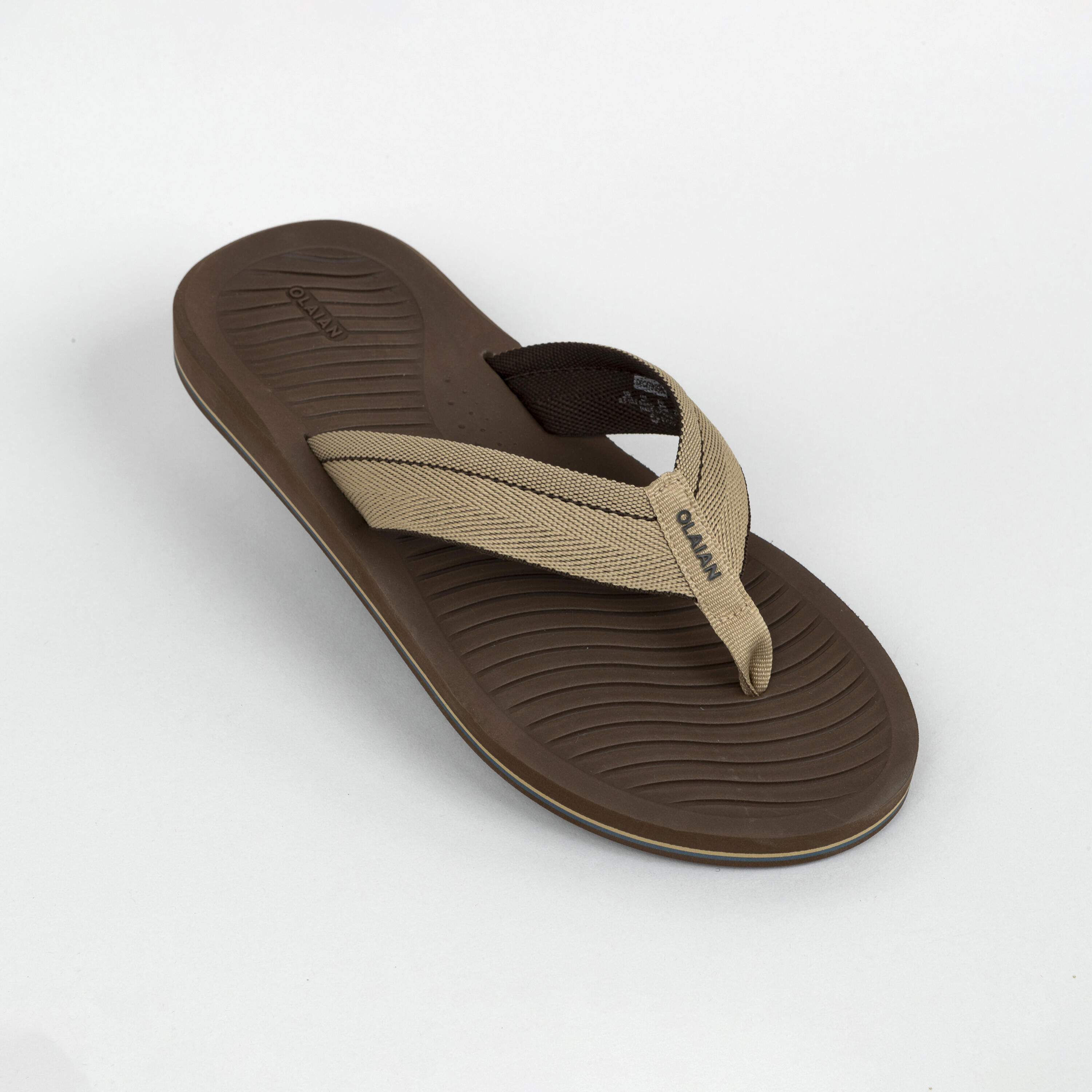 OLAIAN Men's Flip-Flops 500 - Brown