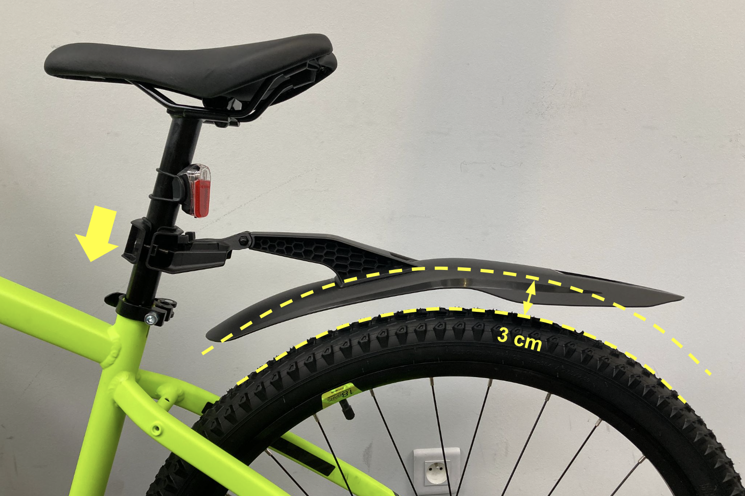 ROCKRIDER MTB MUDGUARD: instructions, repairs