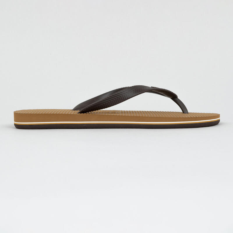 Tongs Homme - 500 châtaigne