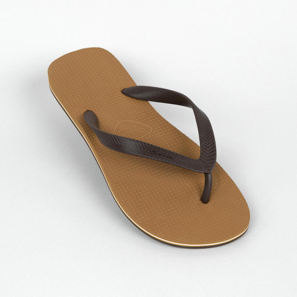 Men’s Flip-Flops - 500 Chestnut