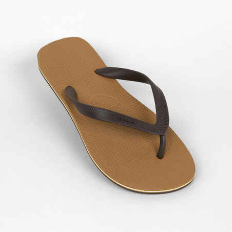 Men's Flip-Flops - 500 Chestnut